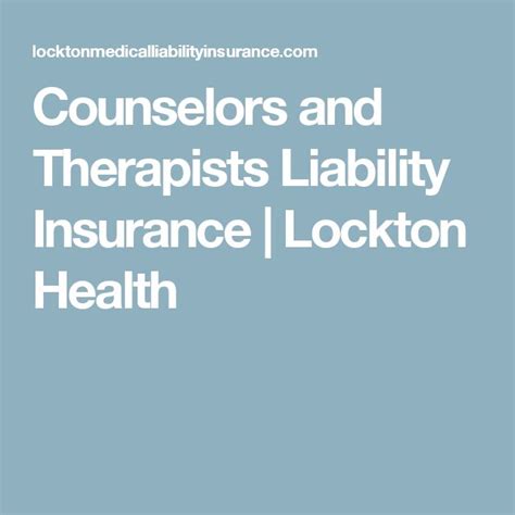 liability insurance for counselors