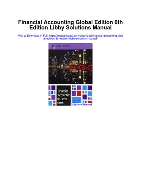 libby financial accounting global edition solutions PDF
