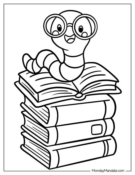 Library Coloring Pages Free Printable