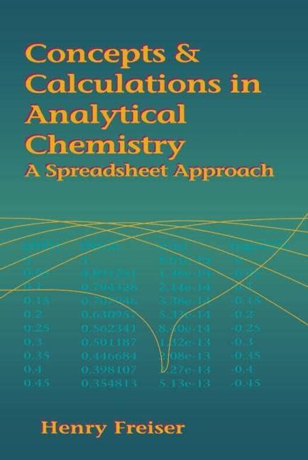 library of concepts calculations analytical chemistry featuring Kindle Editon