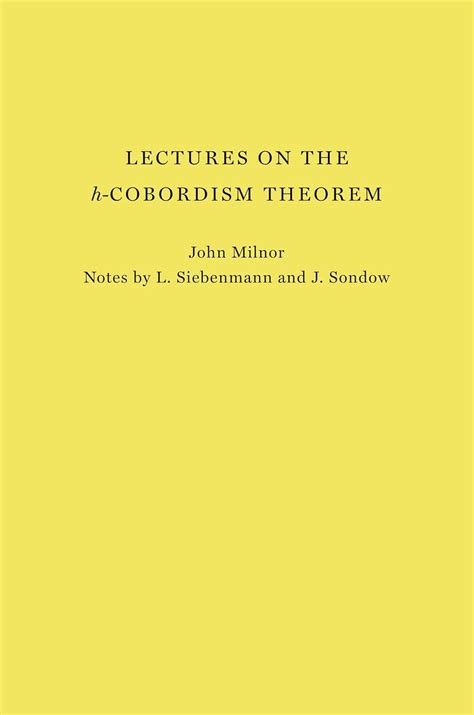 library of lectures h cobordism theorem princeton library Doc