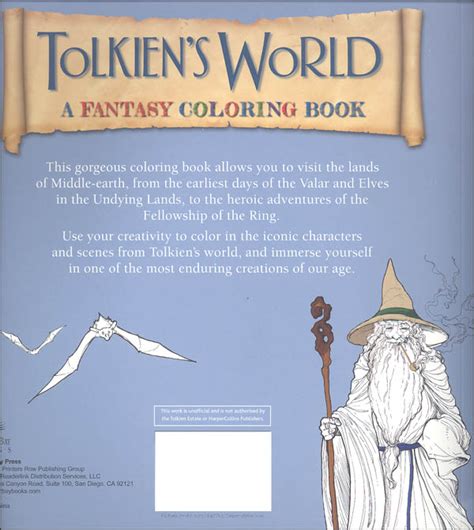 library of tolkiens world fantasy coloring book Reader