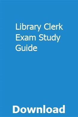 library-clerk-test-study-guide Ebook Doc