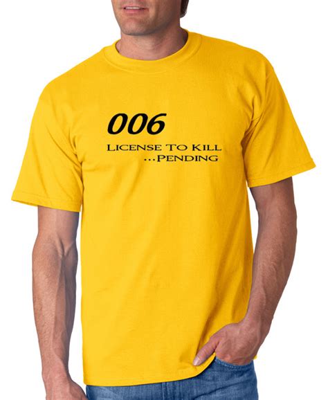 licence to kill t-shirt