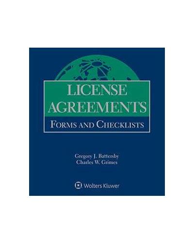 license agreements forms and checklists Epub