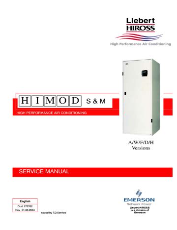 liebert hiross user manual Doc