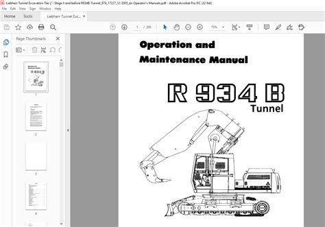 liebherr 934 b manuals PDF