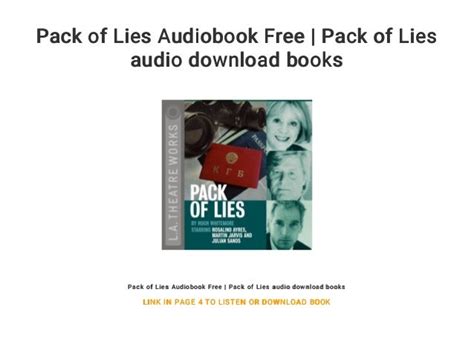 lies audiobook free Doc