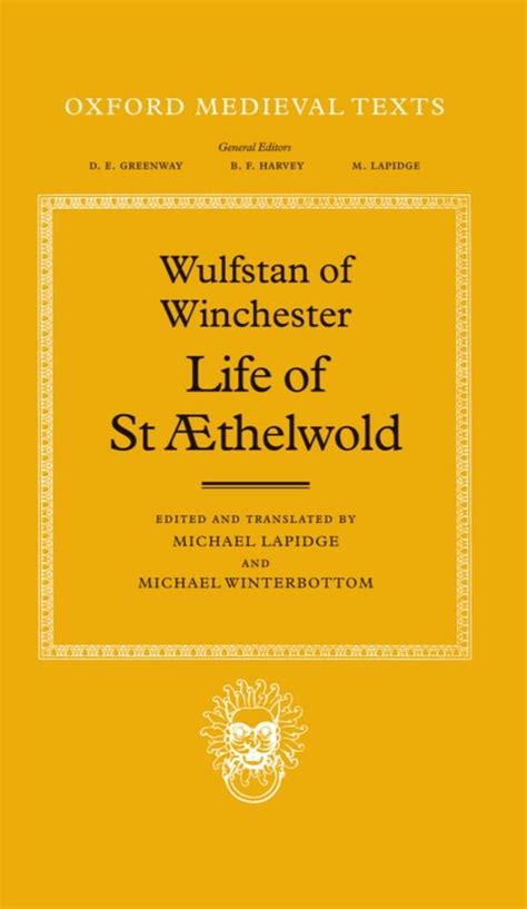 life of st aethelwold oxford medieval texts Epub