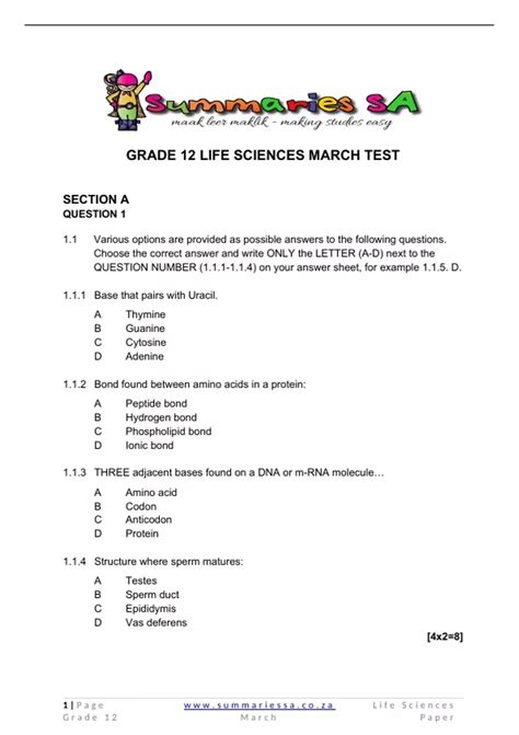 life science paper 2014 march grade 12 Kindle Editon