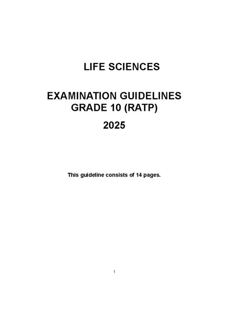 life sciences exam guidelines caps 2014 PDF