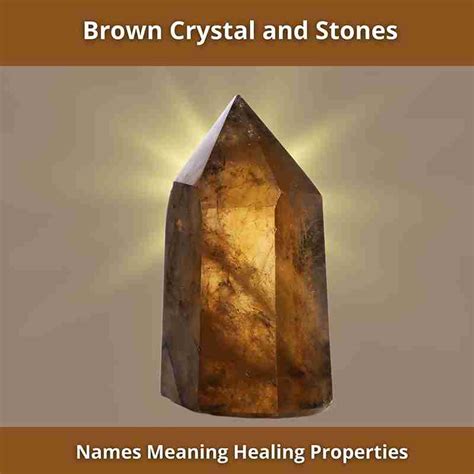 light brown crystal