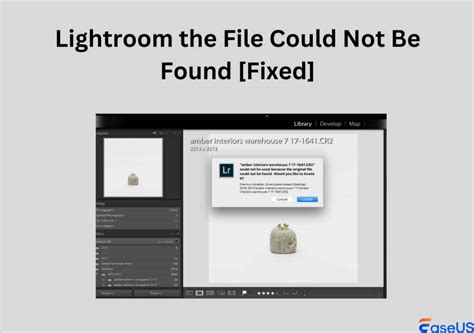 Lightroom Catalog File Could Not Be Found