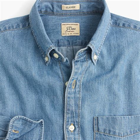 lightweight denim shirt mens