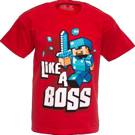 like a boss minecraft shirt