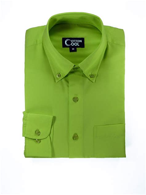 lime green button down shirt