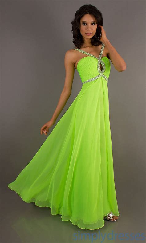 lime green color dress