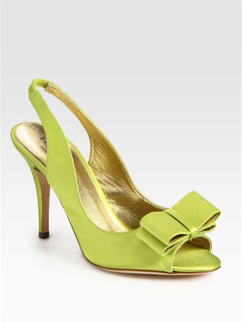 lime green high heel shoes