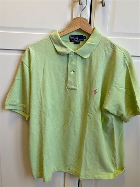 lime green ralph lauren polo shirt