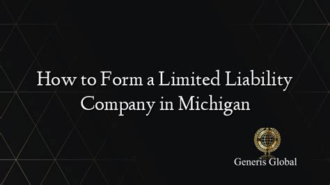 limited liability corporation michigan