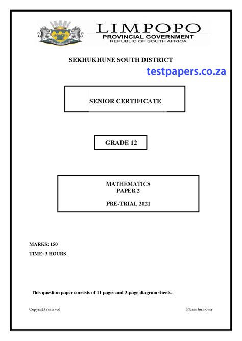 limpopo department of basic education maths p2 june examination paper grade 12 Doc