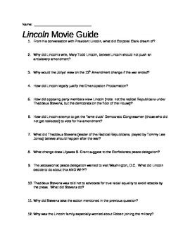 lincoln film study guide answer key Epub