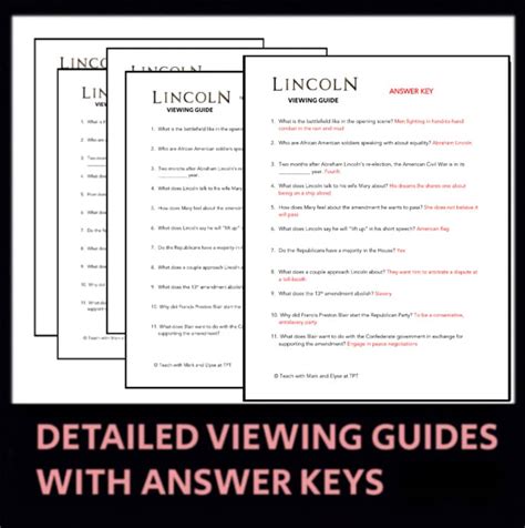lincoln movie viewing guide answer key Kindle Editon