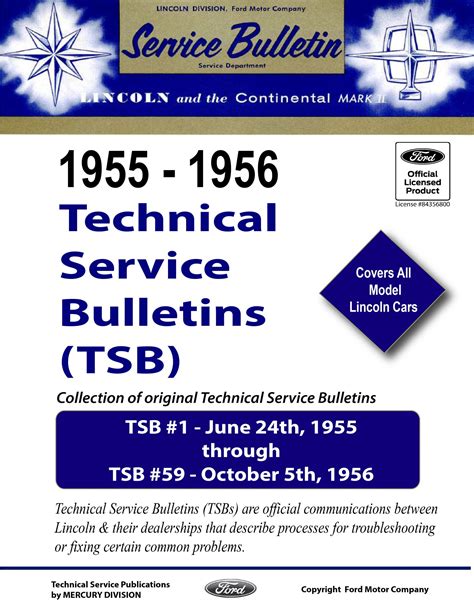 lincoln technical service bulletins Kindle Editon