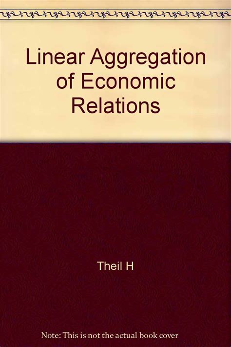 linear aggregation of economic relations Reader