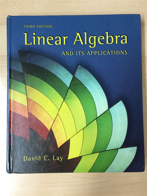 linear algebra and its applications 3rd edition david lay Epub