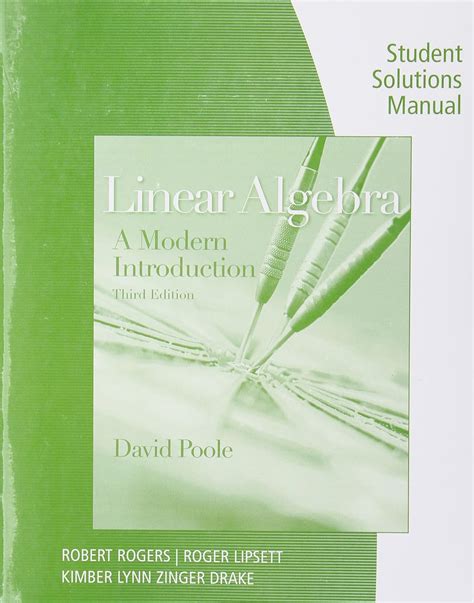 linear algebra david poole 3rd solutions manual pdf Kindle Editon