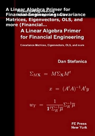 linear algebra primer financial engineering Epub