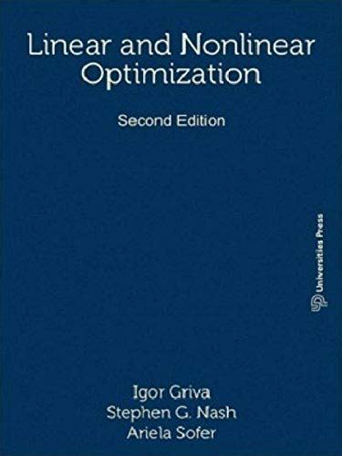 linear and nonlinear optimization griva solution manual Kindle Editon