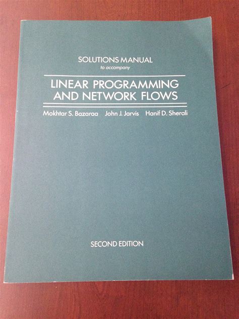 linear programming and network flows solution manual Doc