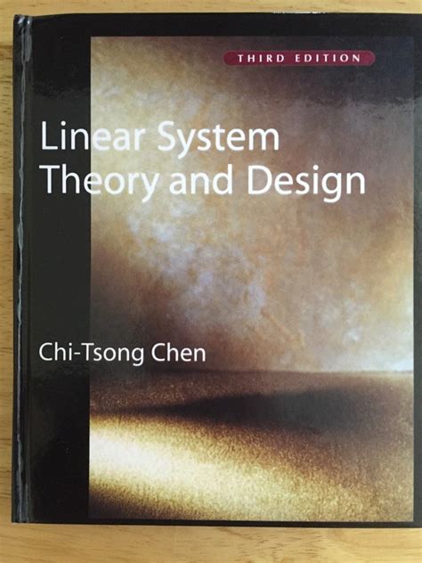 linear system theory and design third edition Epub