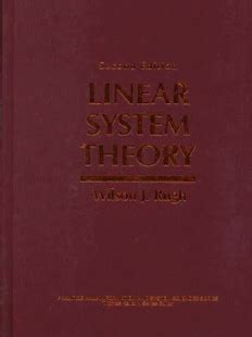 linear_system_theory_by_wilson_j_rugh_solution_manual Ebook Doc