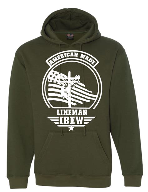 lineman hooded sweatshirt