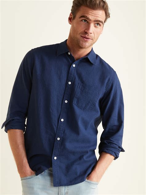 linen blend shirt