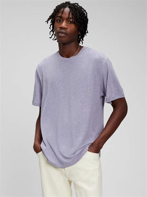 linen blend t shirt