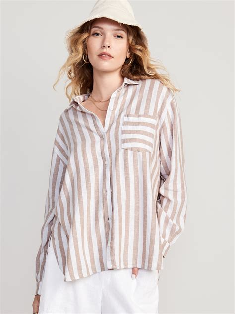 linen boyfriend shirt