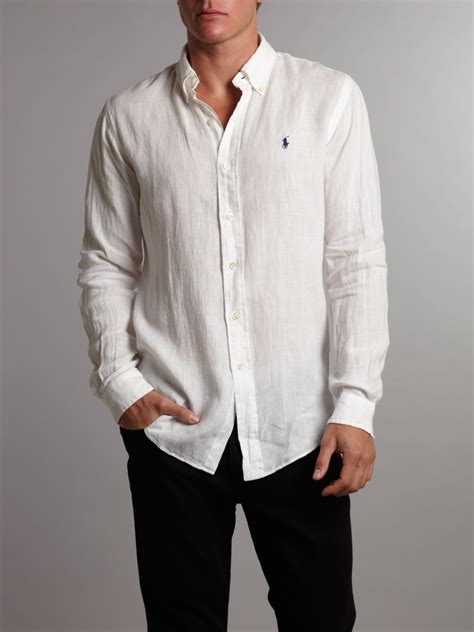 linen button down shirt mens