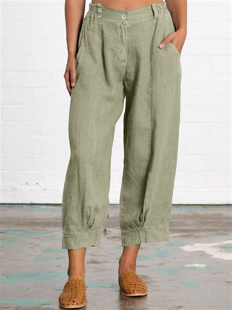 linen capris ladies