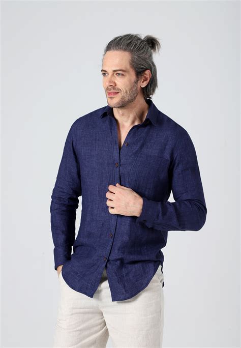 linen cotton shirt men