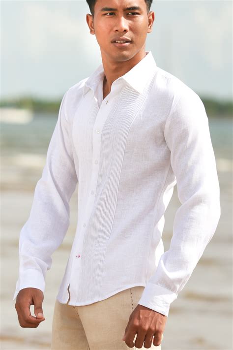 linen dress shirt mens