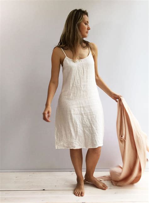 linen slip dress