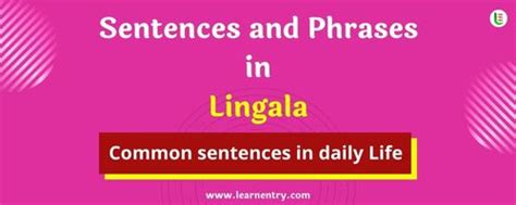 lingala everyday sentences PDF