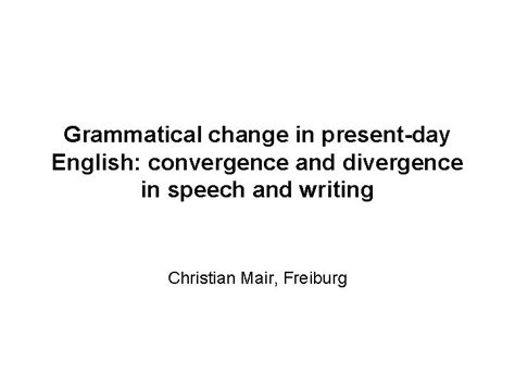 linguistic change in presentday english Epub