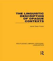 linguistic description contexts routledge editions Epub