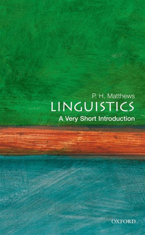 linguistics a very short introduction Reader