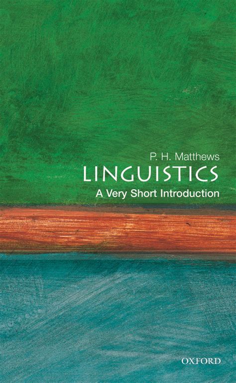 linguistics a very short introduction Ebook PDF
